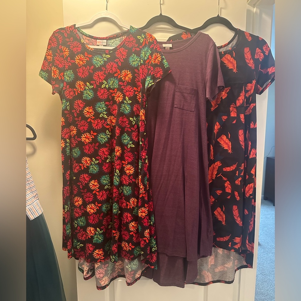 LuLaRoe Carly Dress Bundle, XS